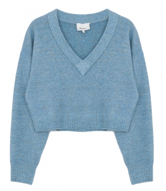 SALES - CROPPED FITTED KNIT SWEATER