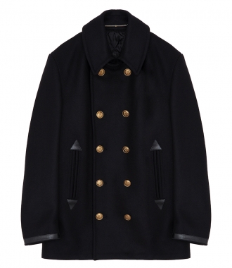 CLOTHES - CLASSIC PEACOAT FT 4G ENGRAVED GOLD-TONE BUTTONS