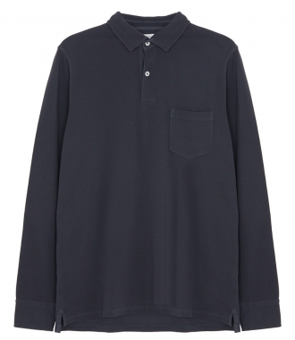 SALES - COTTON JERSEY LONG SLEEVE POLO