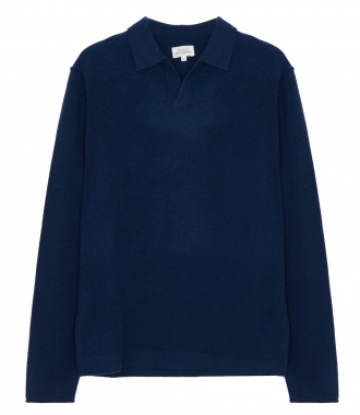 PULLOVERS - WOOL & CASHMERE POLO SWEATER
