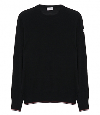 KNITWEAR - KNITTED SWEATER FT STRIPED TRIM