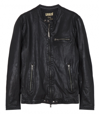 CLOTHES - ZIPPED LEATHER JACKET