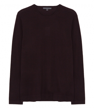 CLOTHES - LONG SLEEVE CREWNECK WITH SUEDE DETAILS