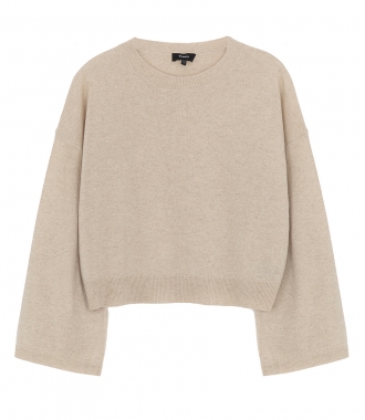 KNITWEAR - WIDE SLEEVE CASHMERE PULLOVER