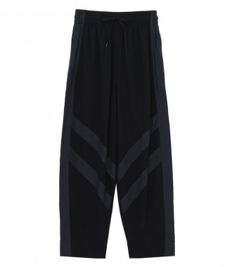 SEE BY CHLOE - HIGH-WAIST STRIPED PANEL SLOUCH PANTS