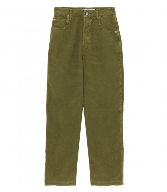 CLOTHES - KIM CORDUROY GREEN PANTS