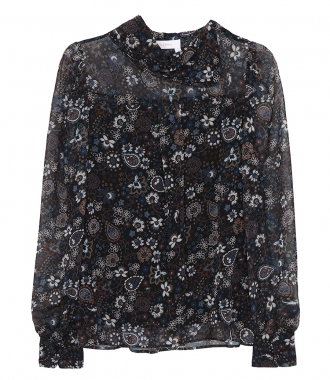 CLOTHES - FLORAL PAISLEY SHEER BLOUSE