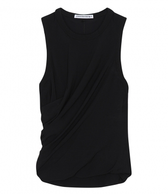 CLOTHES - TWISTED CREPE TOP WITH DETAIL