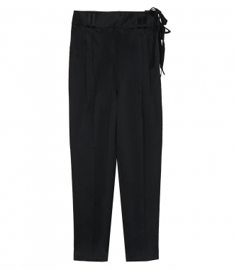 CLOTHES - CREPE PANT WITH WAIST TIE
