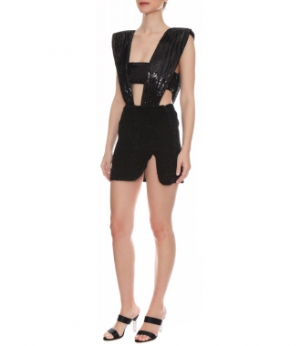 PADDED SHOULDER PAILLETTE BODY