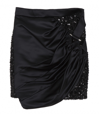 REDEMPTION - PAILETTES SKIRT WITH TRIANGLE BUCKLE