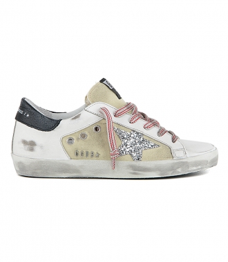 SHOES - BEIGE CANVAS SUPERSTAR SNEAKERS