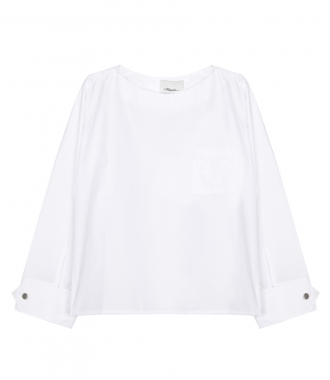 BLOUSES - POPLIN BLOUSE WITH SNAP CUFS