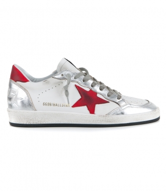 SHOES - WHITE LEATHER BALL STAR SNEAKERS