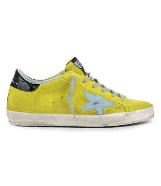SHOES - YELLOW SUEDE SUPER-STAR SNEAKERS
