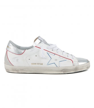 SHOES - RED & BLUE PROFILE SUPERSTAR SNEAKERS
