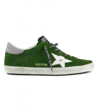 SHOES - LIME SUEDE SUPERSTAR SNEAKERS