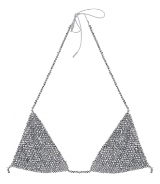 CLOTHES - SILVER BEADS BRA