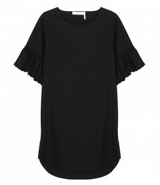CLOTHES - FLARED-SLEEVE DRESS