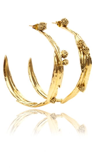 ACCESSORIES - SURFING MIMOSA GOLD PLATED EARRINGS