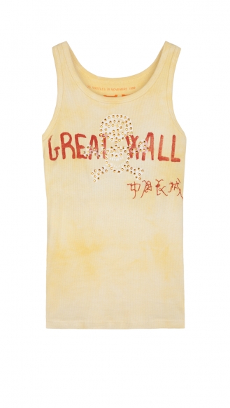 CLOTHES - TANK TOP WITH CRYSTAL SKULL