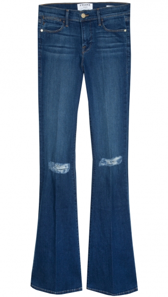 JEANS - HIGH FLARE RIPPED