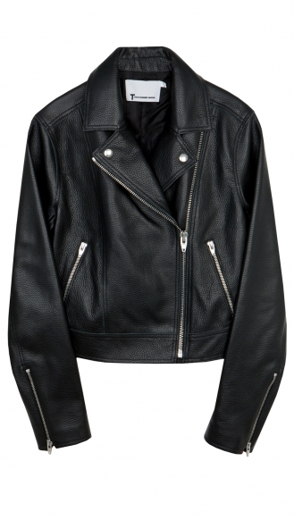 CLOTHES - PEBBLED LEATHER CLASSIC JACKET