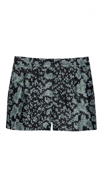 SHORTS - PLEATED TEXTURED SHORT