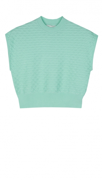 SALES - SLEEVELESS CROPPED PULLOVER