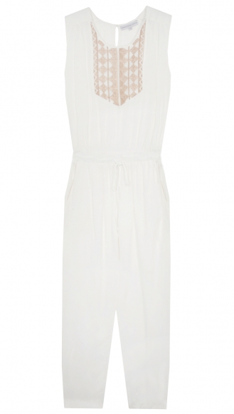CLOTHES - EMBROIDERED MOSS CREPE JUMPSUIT