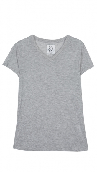 CLOTHES - LOOSE FIT V NECK TEE