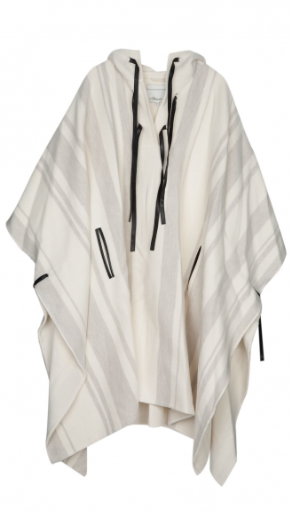 SALES - PONCHO WITH EMBROIDERED RINGS