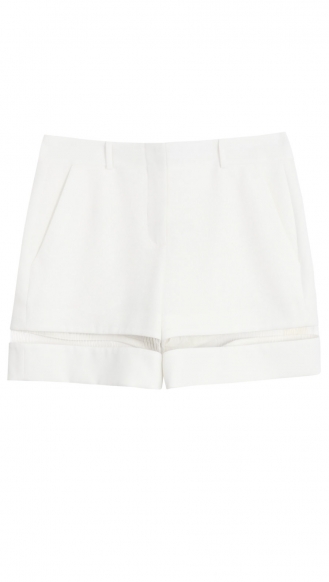 SHORTS - TAILORED SHORT WITH SUSPENDED FISH DETAIL