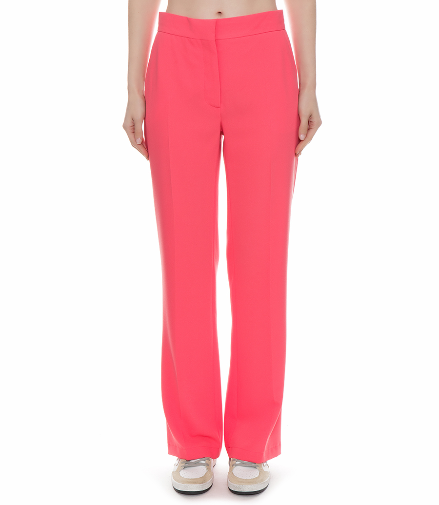 HIGH-WAISTED FLARED TROUSERS