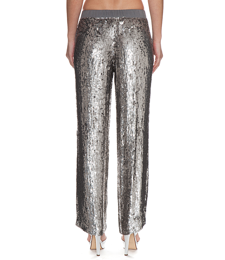 SEQUIN STRAIGHT-LEG TROUSERS | Soho 