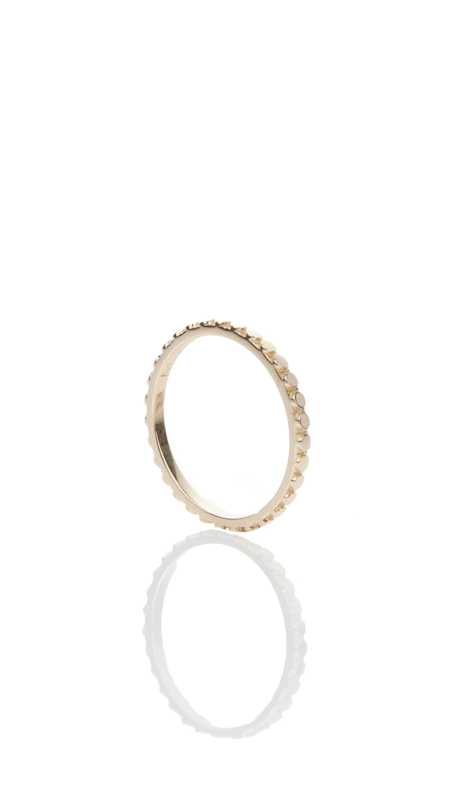LUIS MORAIS - 14K SMALL LITE CELL YELLOW GOLD RING