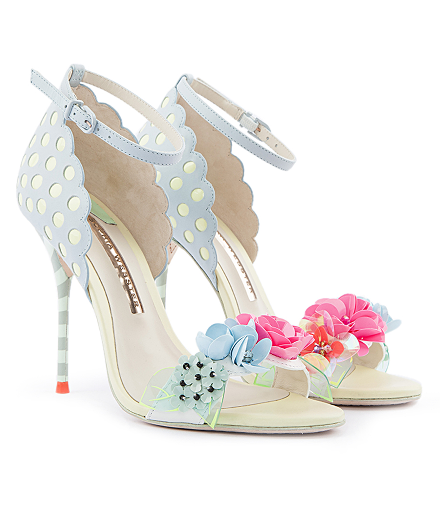 floral embellished shoes