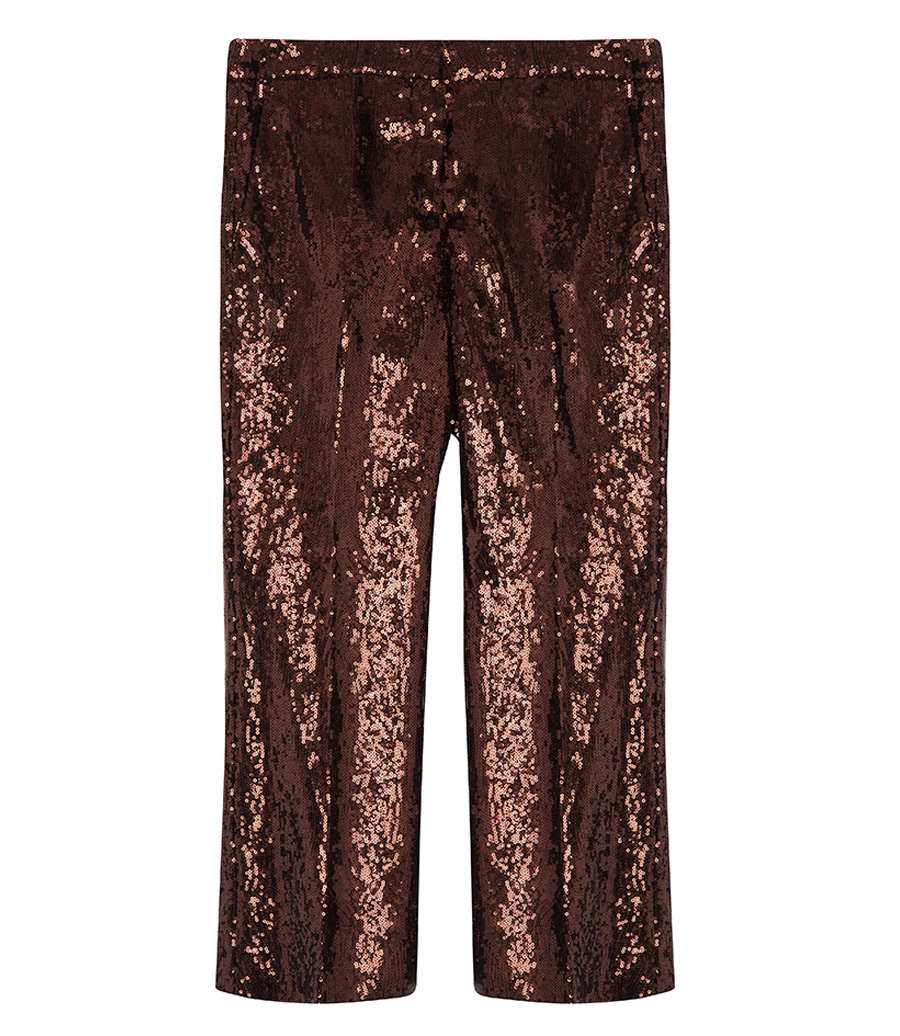 No.21 - SEQUIN CROPPED FLARE TROUSERS