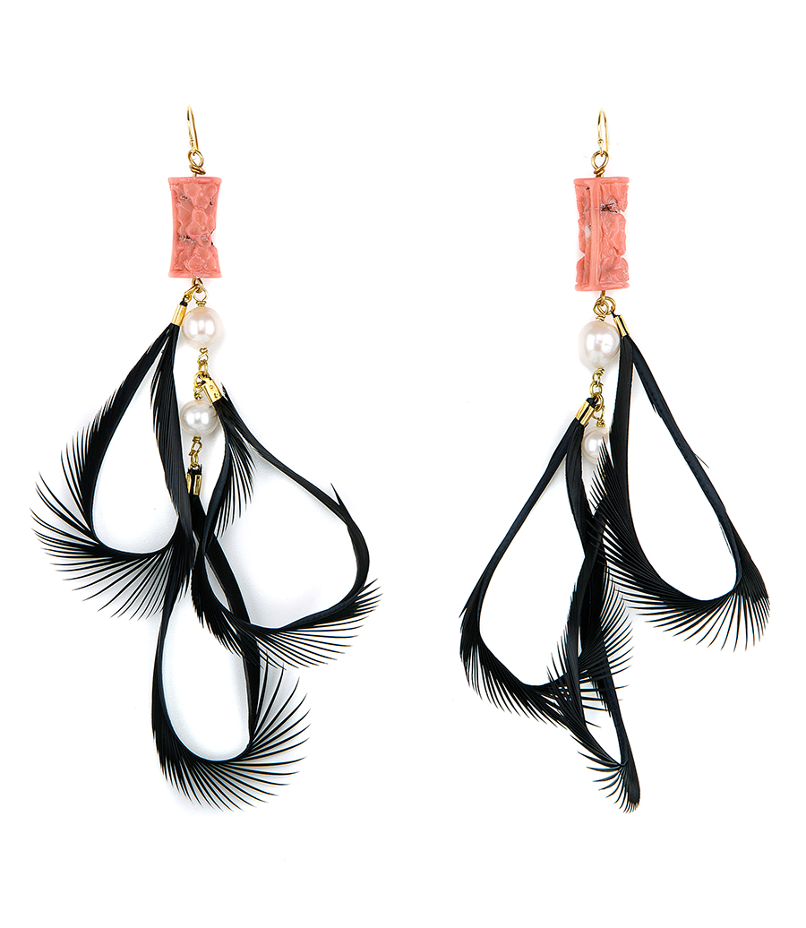 FEATHER COLLECTION FOR SOHO-SOHO - HERONS EARRINGS 05